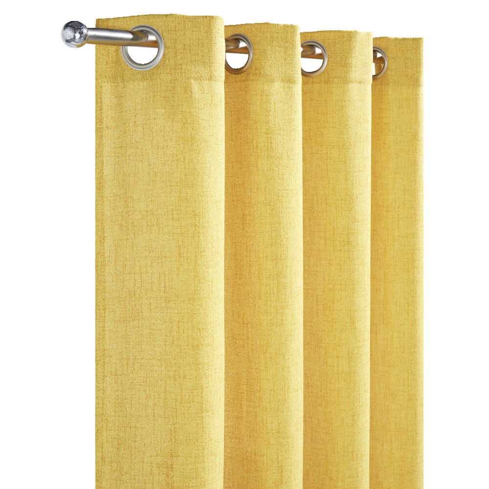Rideau à oeillets effet lin 140x240cm (2 modèles)