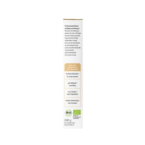 Löwenzahn Organics Demeter Bio Baby Porridge Hafer Pur