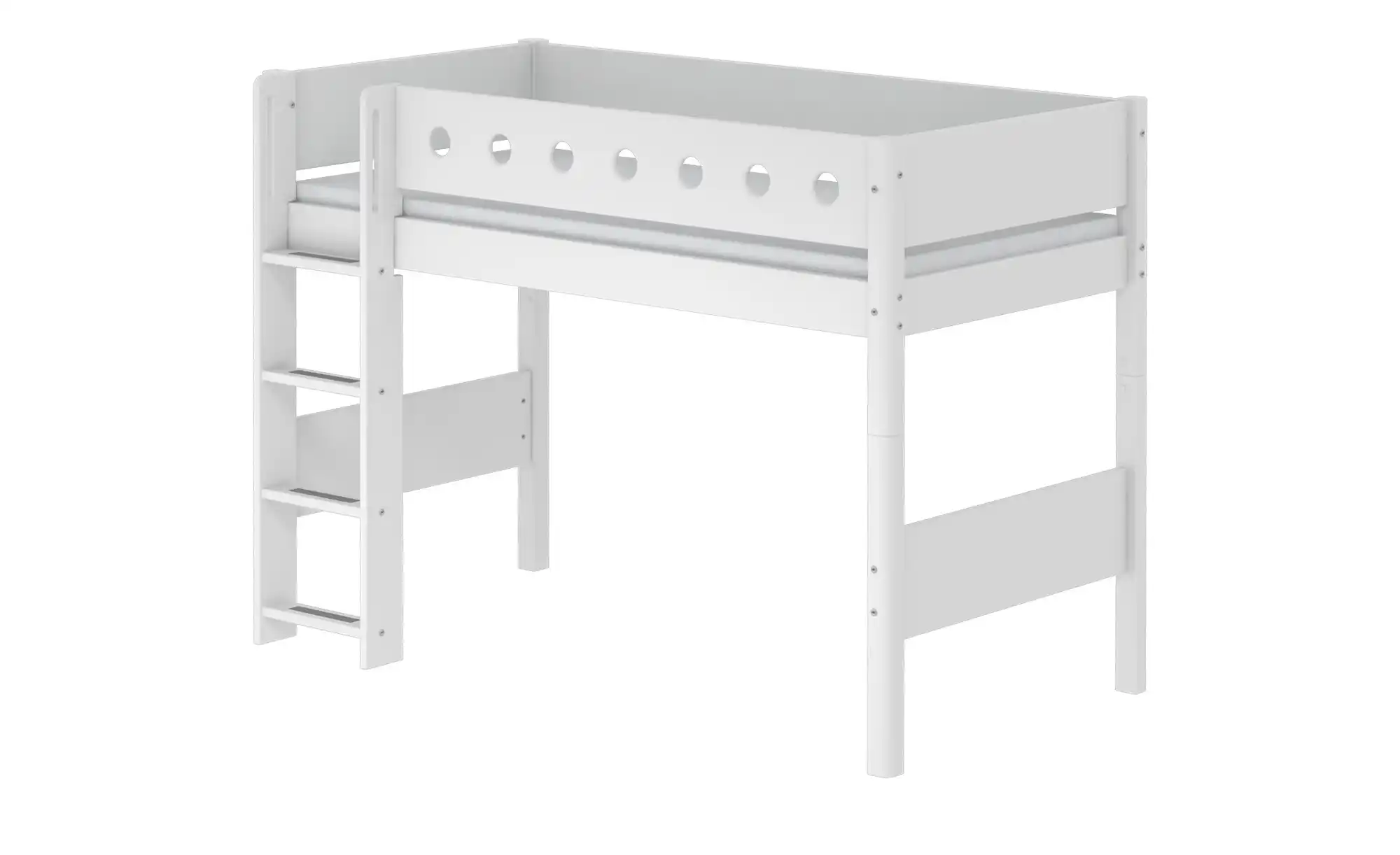 FLEXA Mittelhohes Bett Flexa White