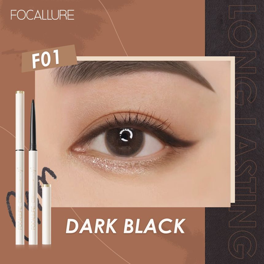 FOCALLURE - Perfect gedefinieerde gel eyeliner - 2 kleuren