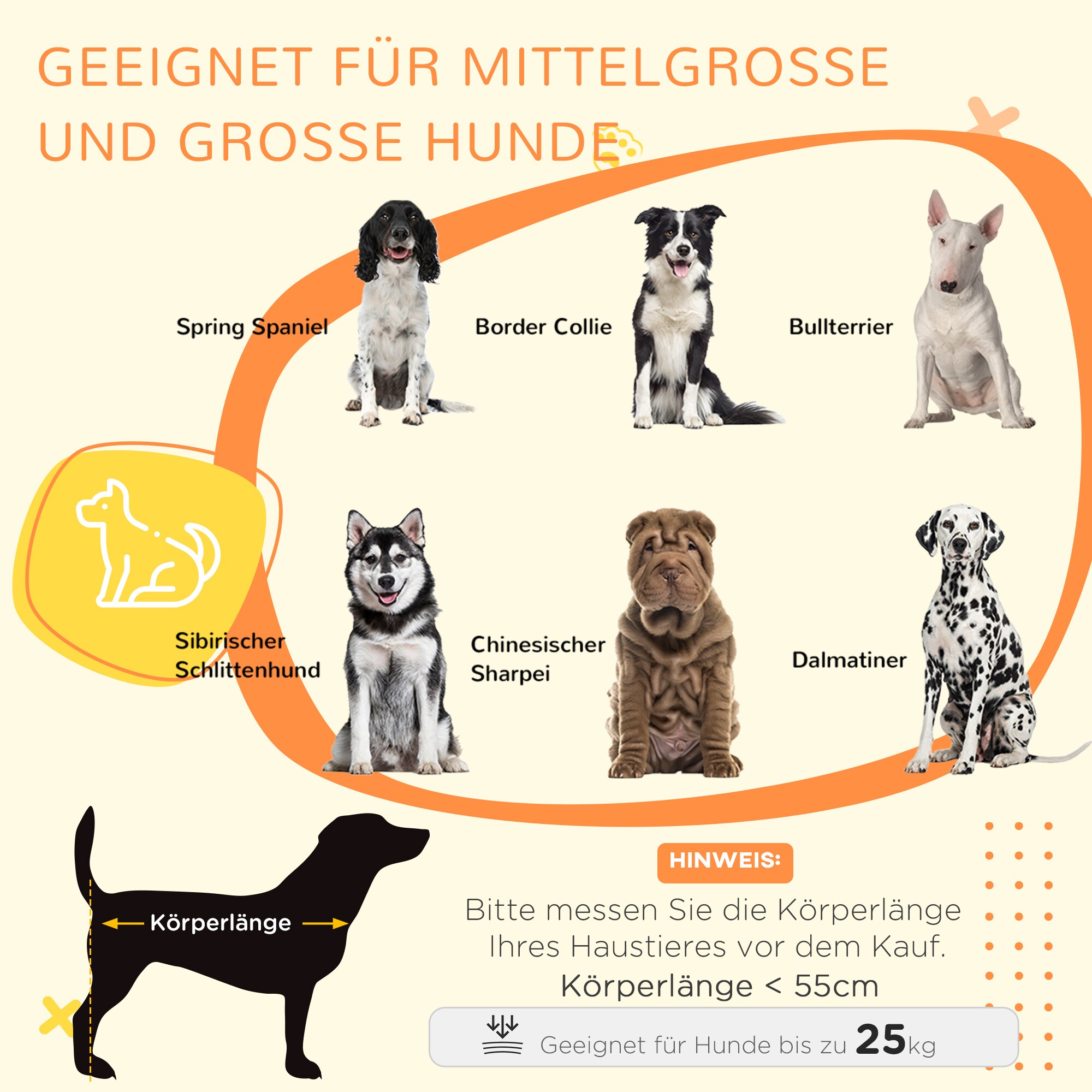 PawHut Hundekäfig mit abschließbaren Türen und Innenpolster grau 90L x 58B x 65H cm
