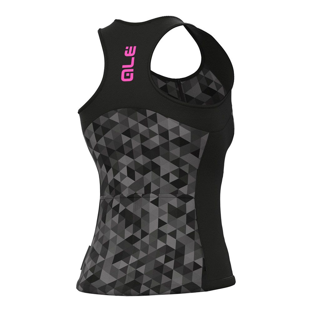 Ale TRIANGLES - Maillot Femme grey/black