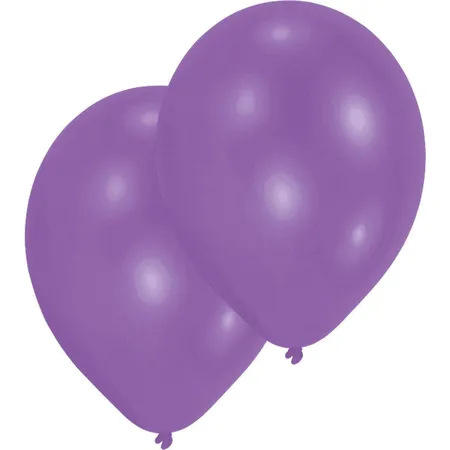 amscan Latexballons Metallic lila, 25 Stück