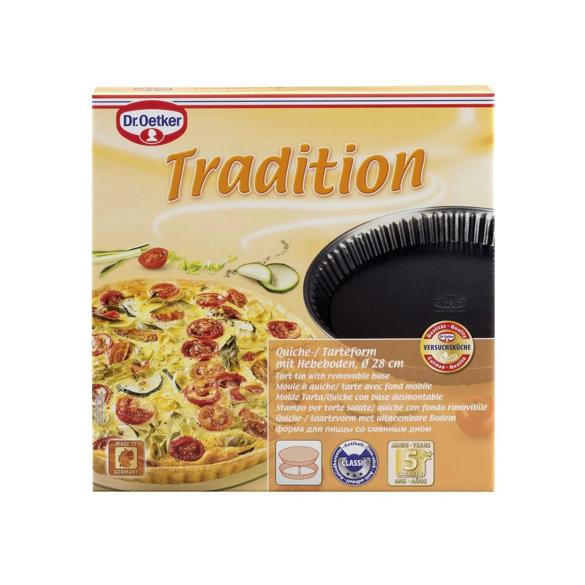 Moule à tartes 26 cm avec fond amovible Dr. Oetker Tradition Dr. Oetke