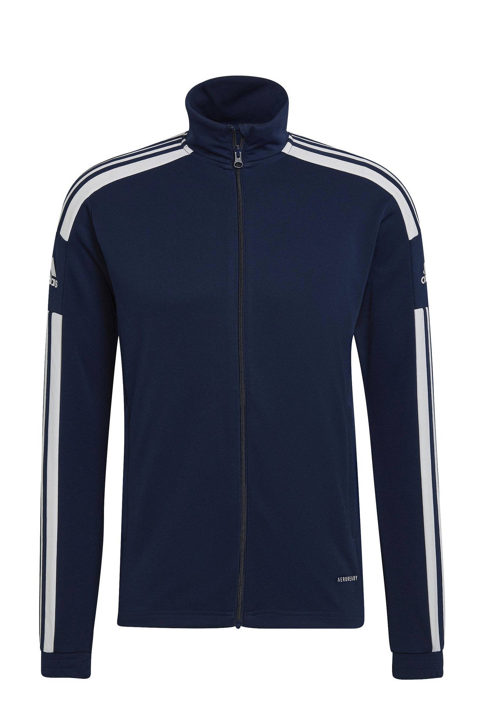 adidas Senior  sportvest Squadra 21 donkerblauw/wit