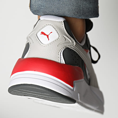Baskets X-Ray Speed 384638 White Gray Violet Black Dark Shadow Red