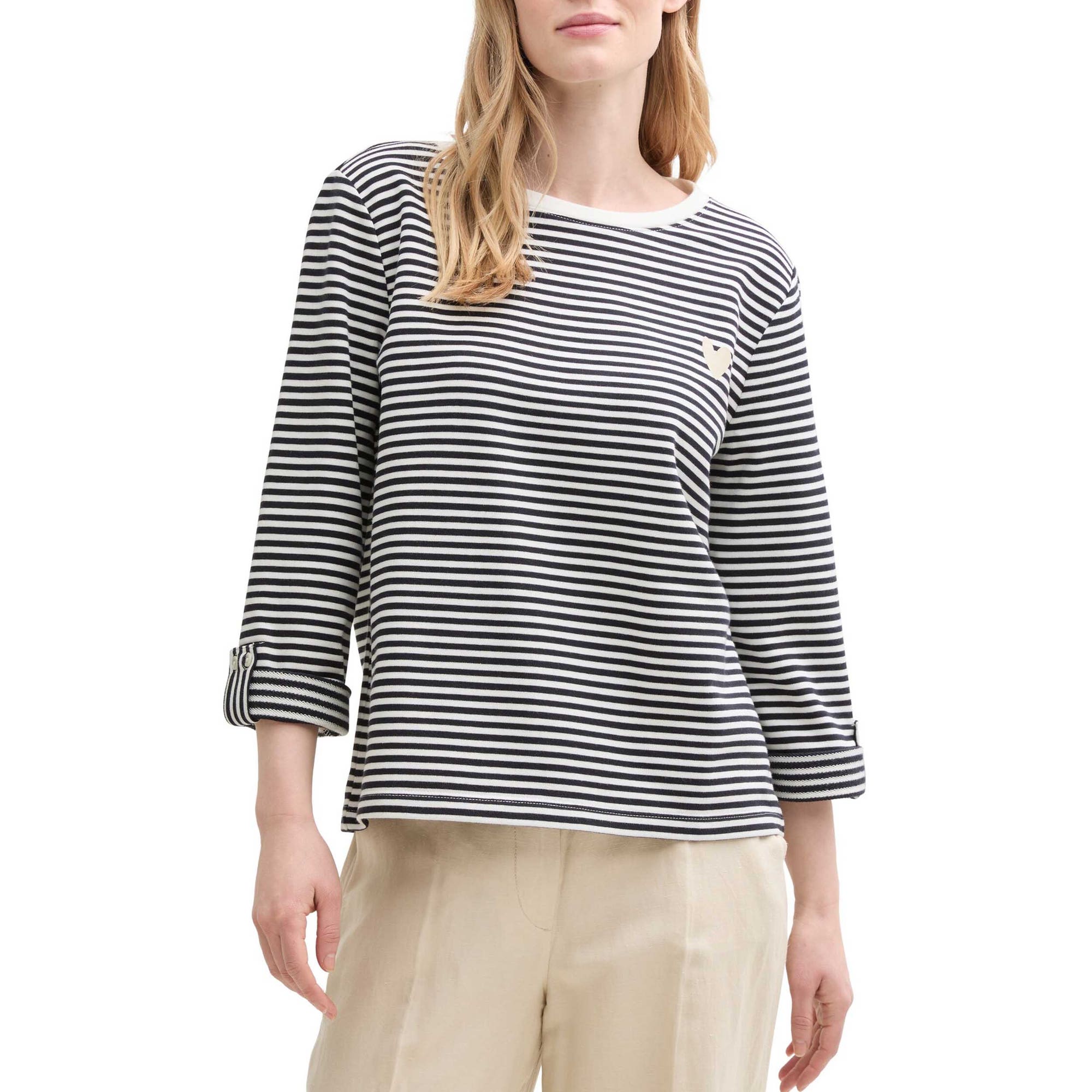 T-shirt Femme bleu marine