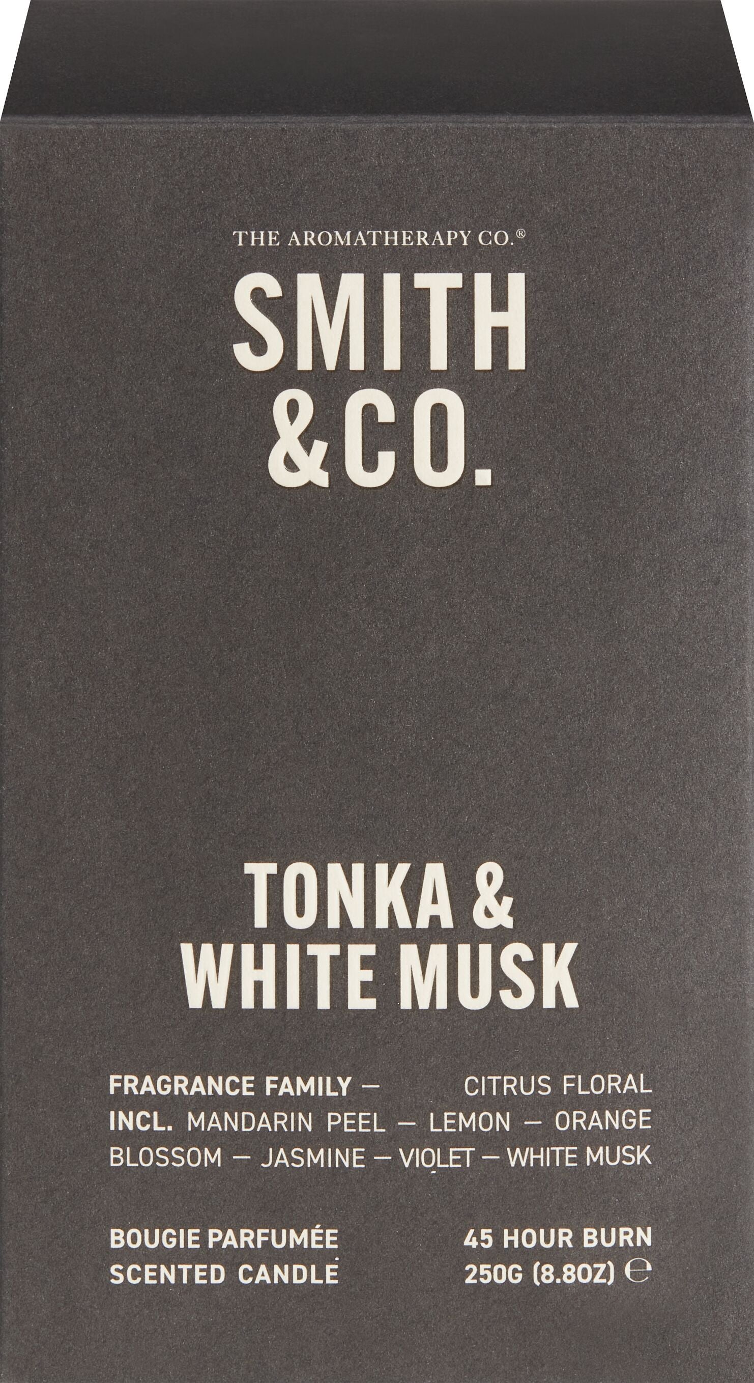 SMITH & CO Kerze Tonka & White Musk - weiss