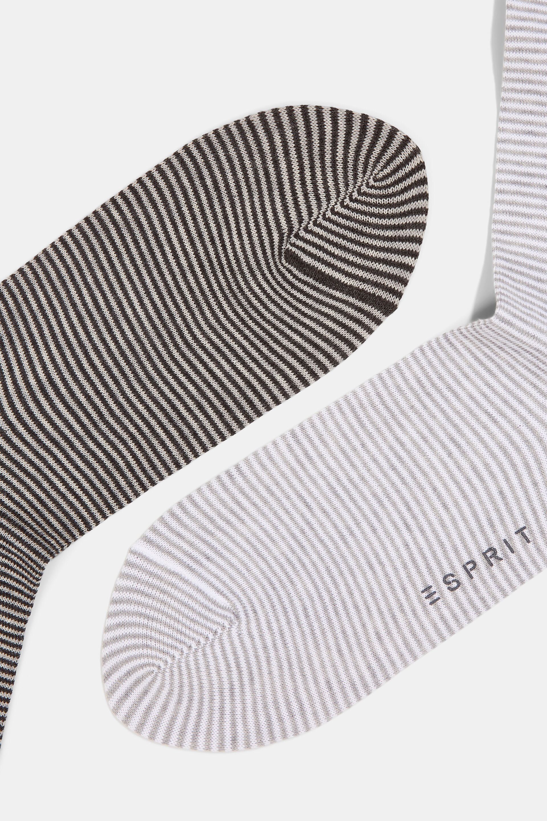 Lot de 2paires de chaussettes rayées, coton biologique