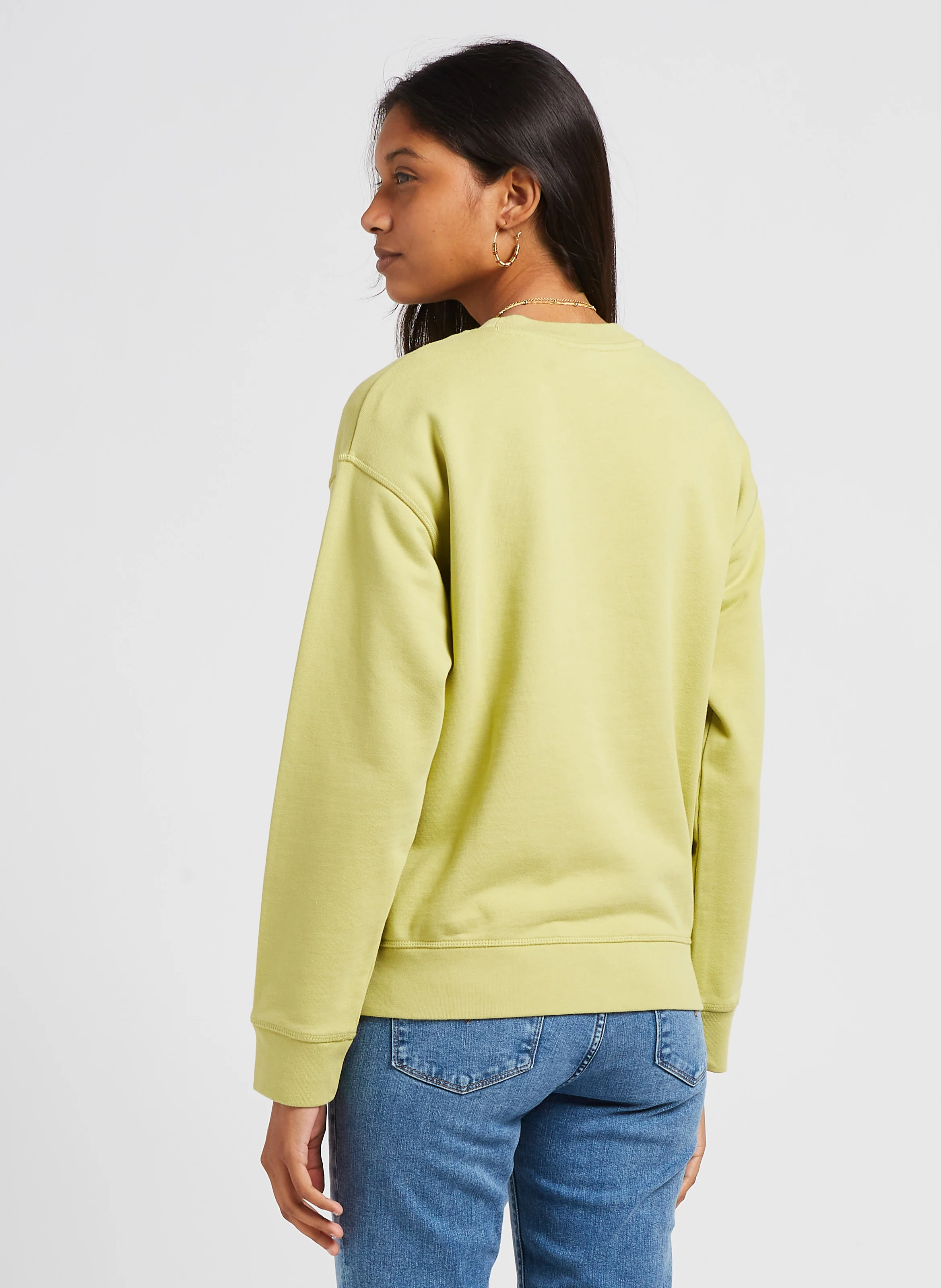 STANDARD CREW - Sweat ample à col rond en coton | Vert