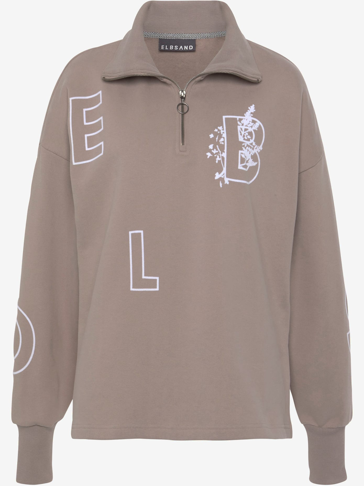Sweat-shirt glissière au col