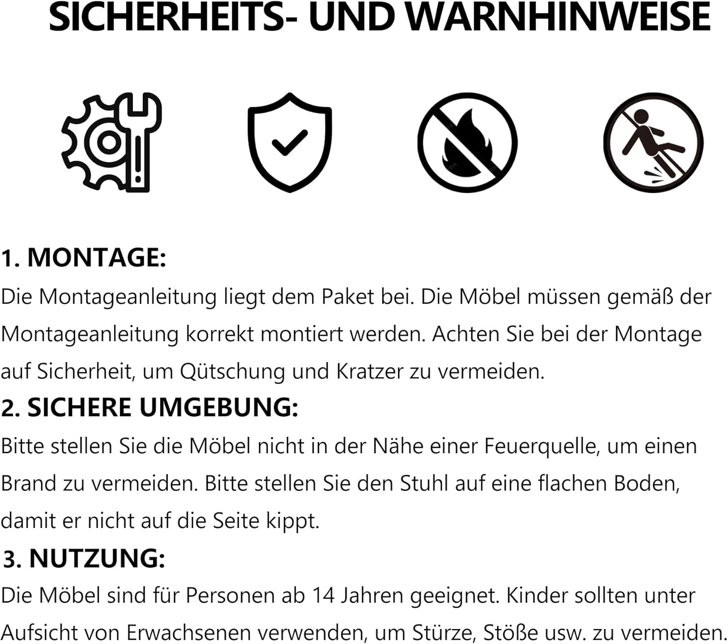 Mingone Bürostuhl Holz Computerstuhl Schreibtischstühle Leder Drehstuhl 360° Höhenverstellbar Design Home Office Chair mit Rückenlehne，Schwarz bis 130kg