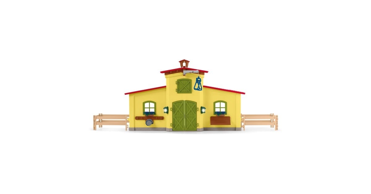 SchleichFarm World - Grote stal, geel speelfiguur