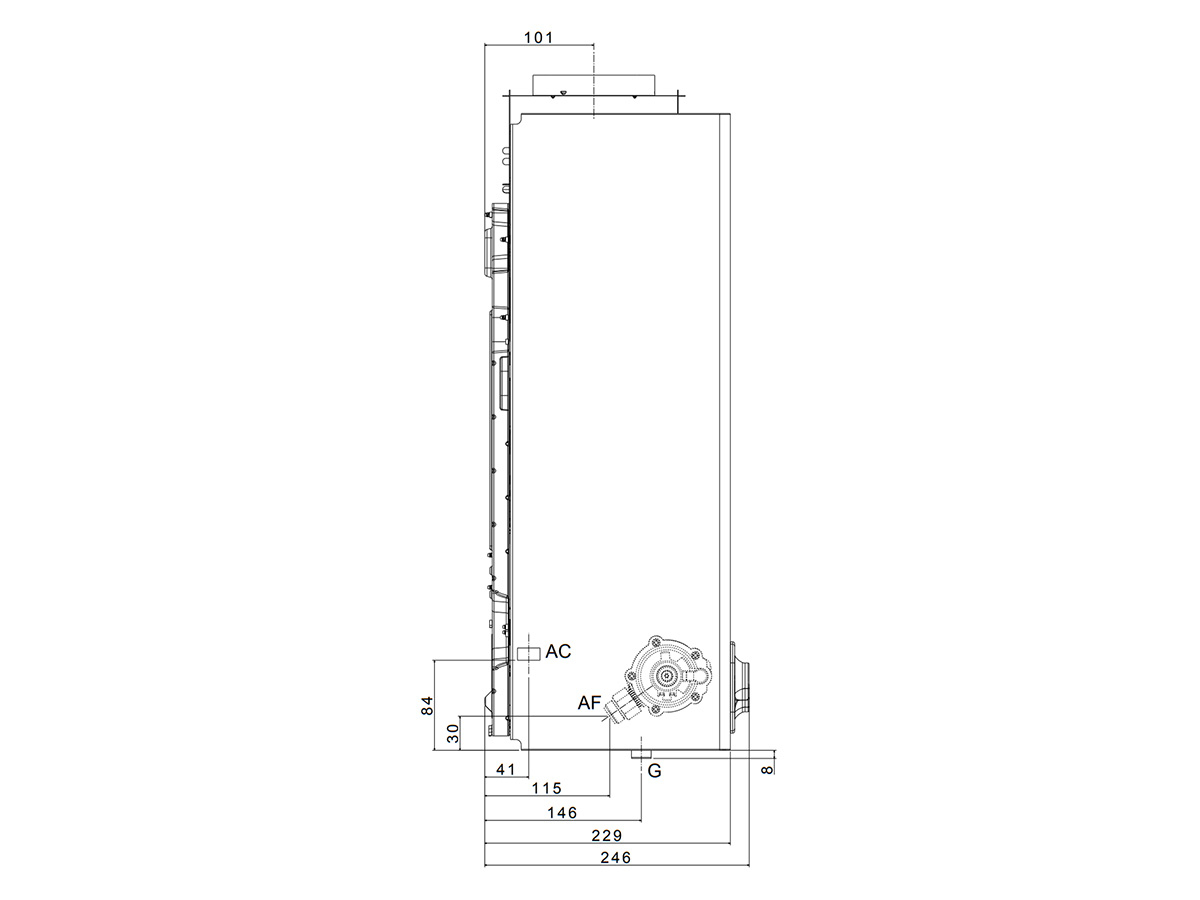 TTulpe B11 Eco indoor geiser - 30 mbar