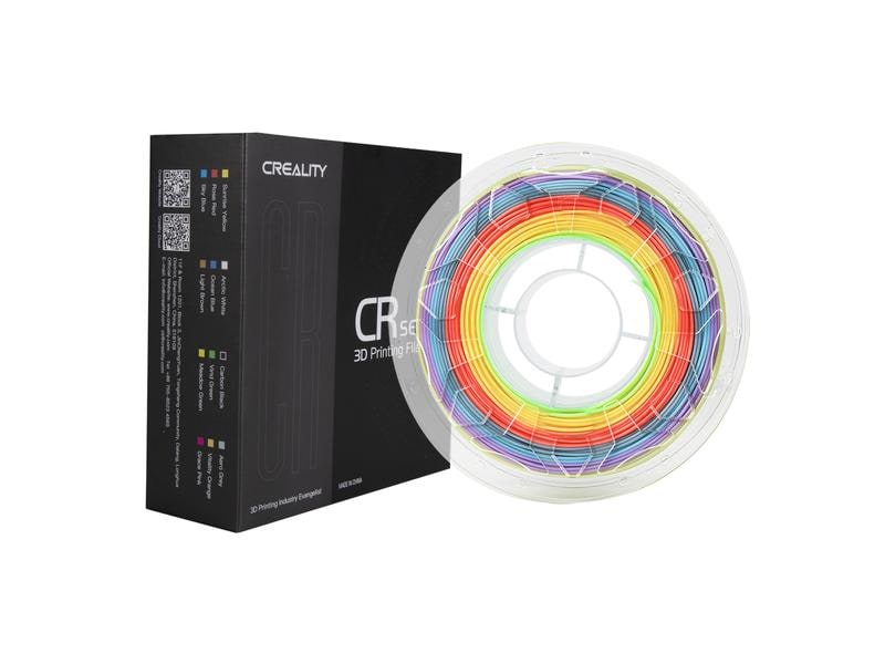 Creality Filament CR-PLA Regenbogen, 1.75 mm, 1 kg 1.75 mm PLA Filament für 3D Drucker