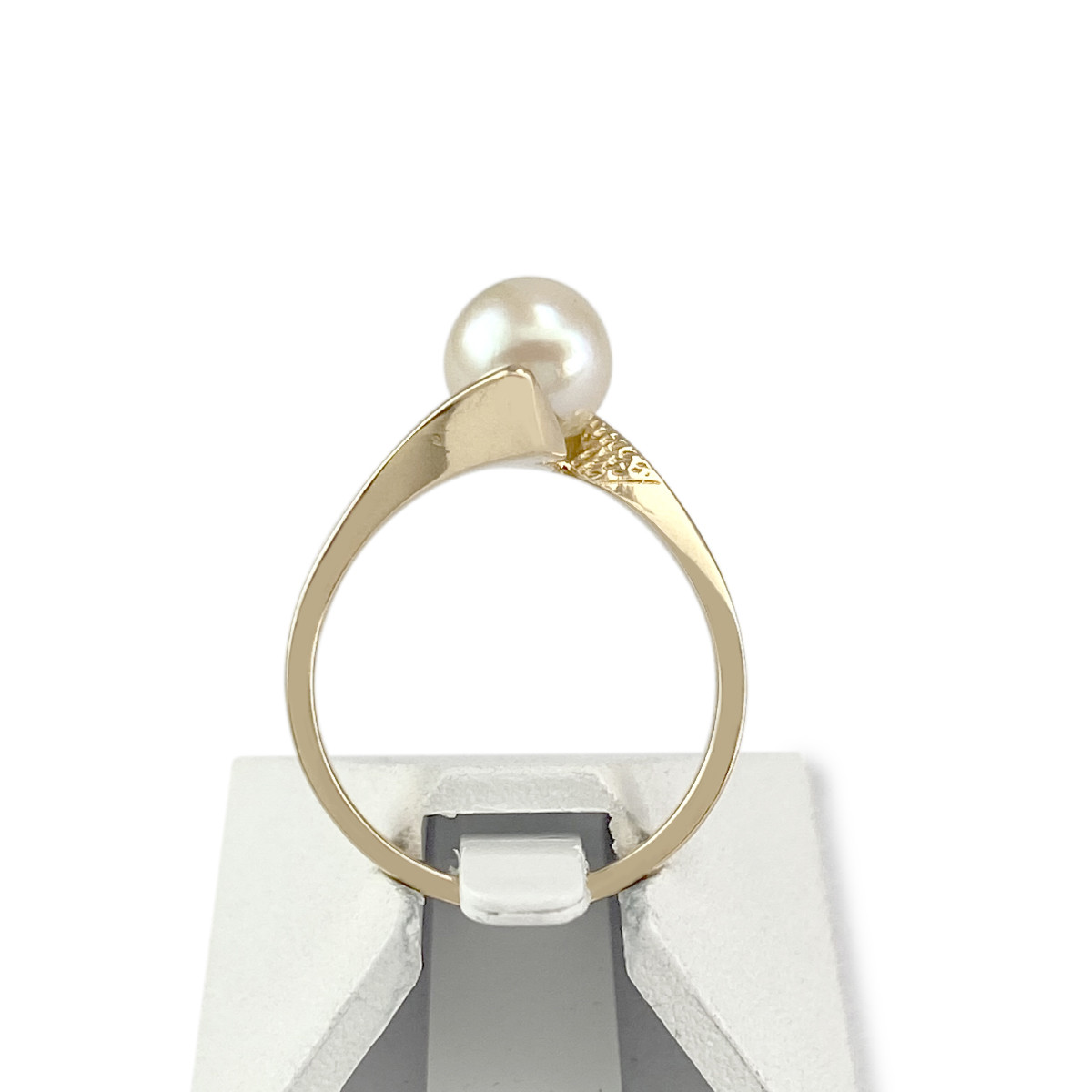 Bague d'occasion or 750 jaune perle de culture