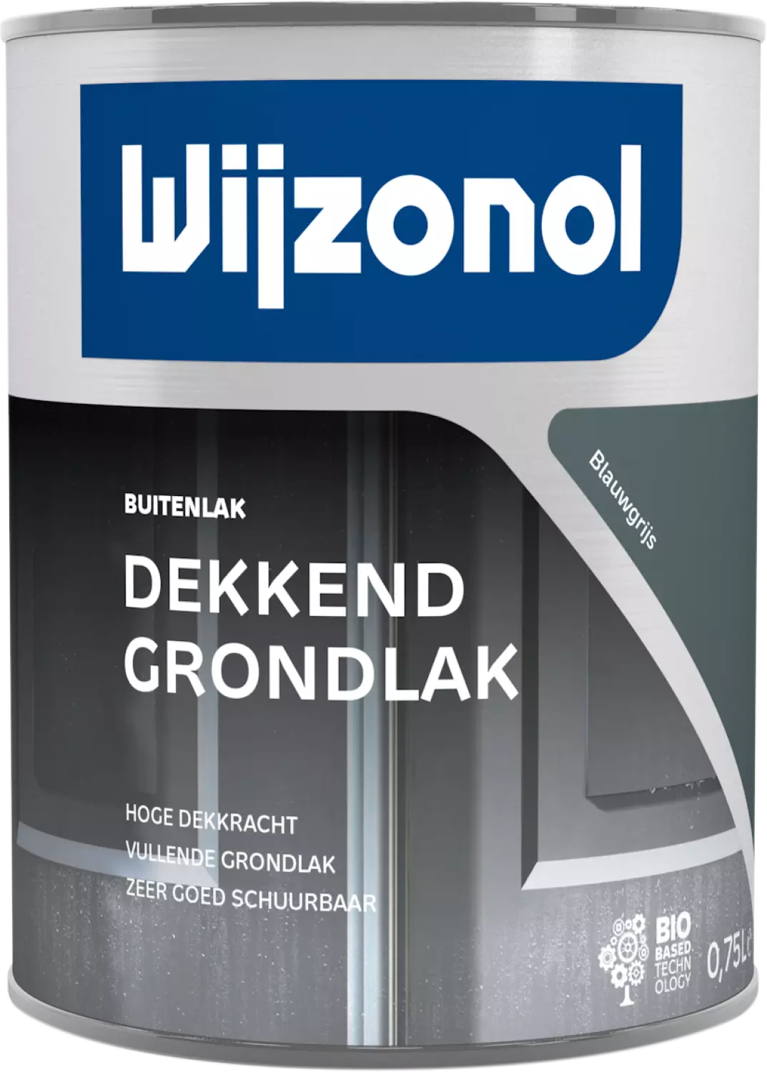 Wijzonol Dekkend Grondlak - Blauwgrijs T55 - 0,75L