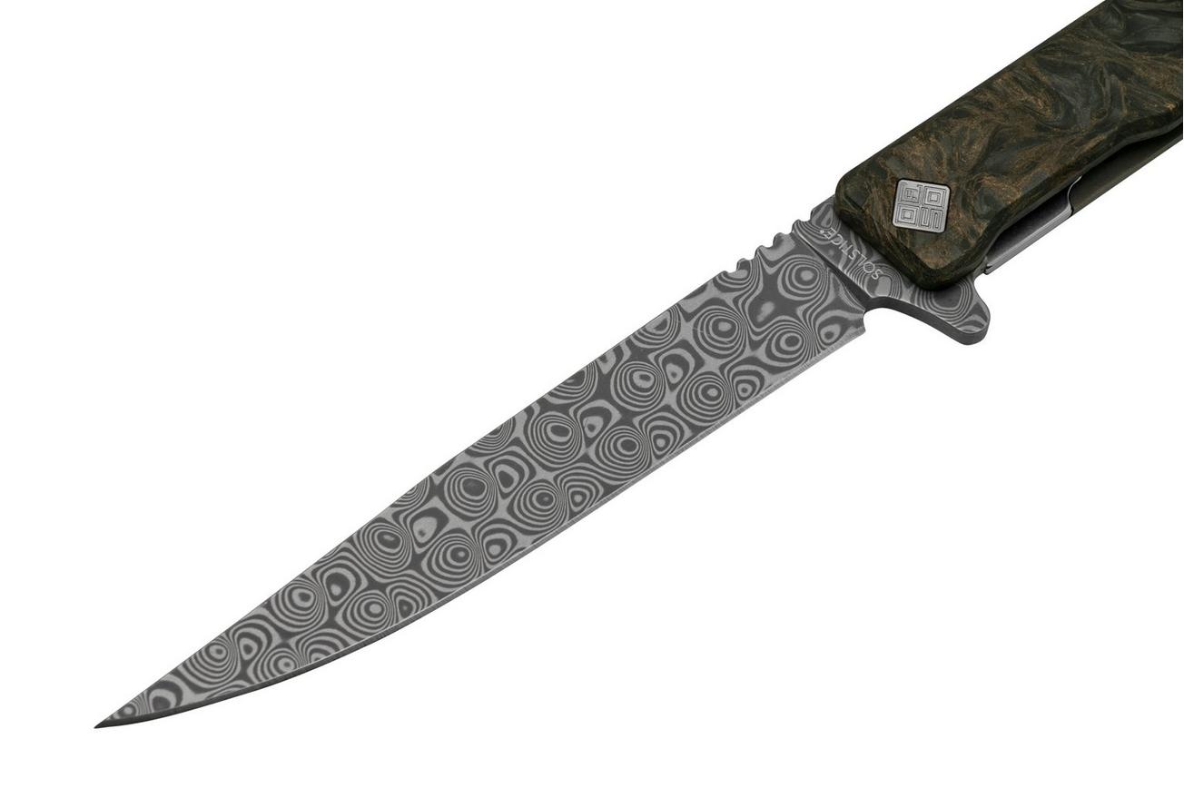 Ocaso Solstice Damascus 10IFG Fat Carbon Dark Matter Bronze, zakmes
