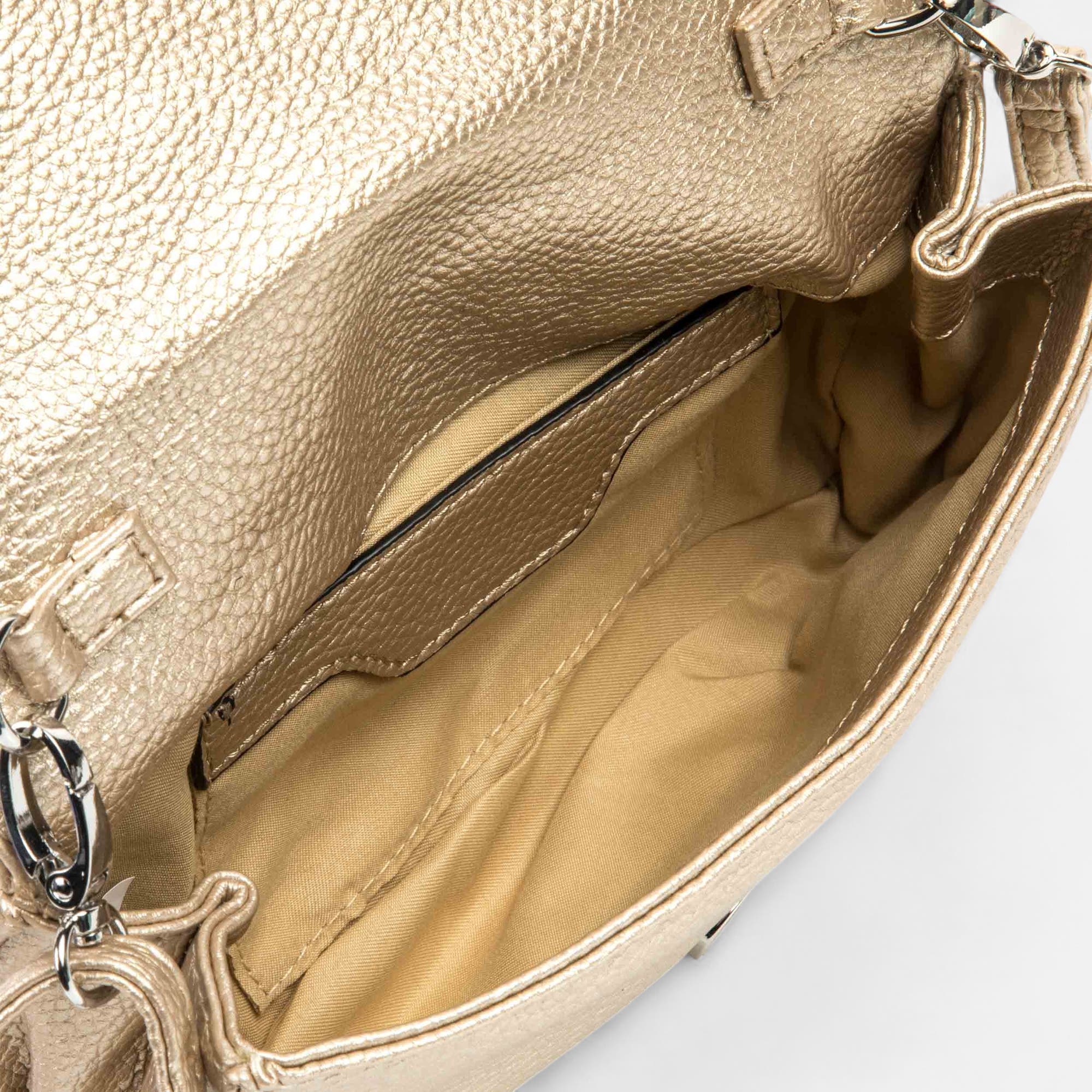 Sac bandoulière or