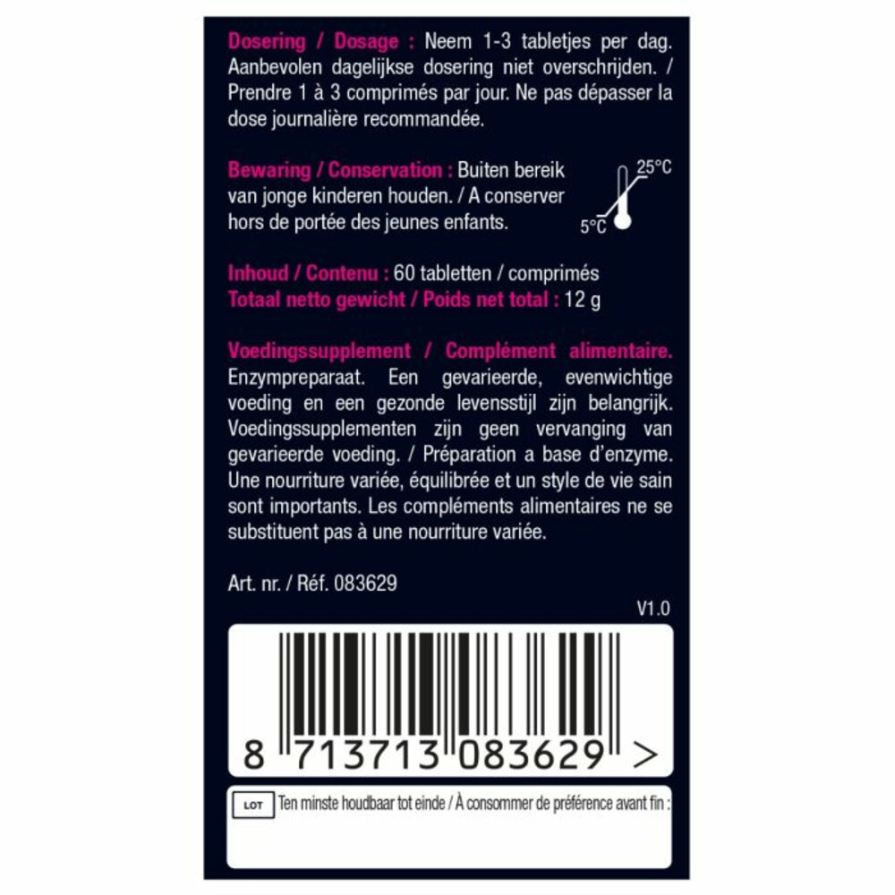 Lucovitaal Lactase 7000 FCC 60 tabletten