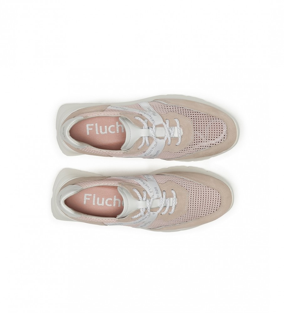 Tênis Fluchos Era F1683 Rosa - Salto Anabela de 5cm -