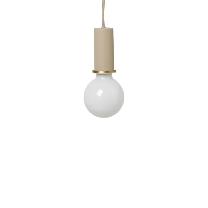 Ferm Living - Socket Pendelleuchte Low, beige