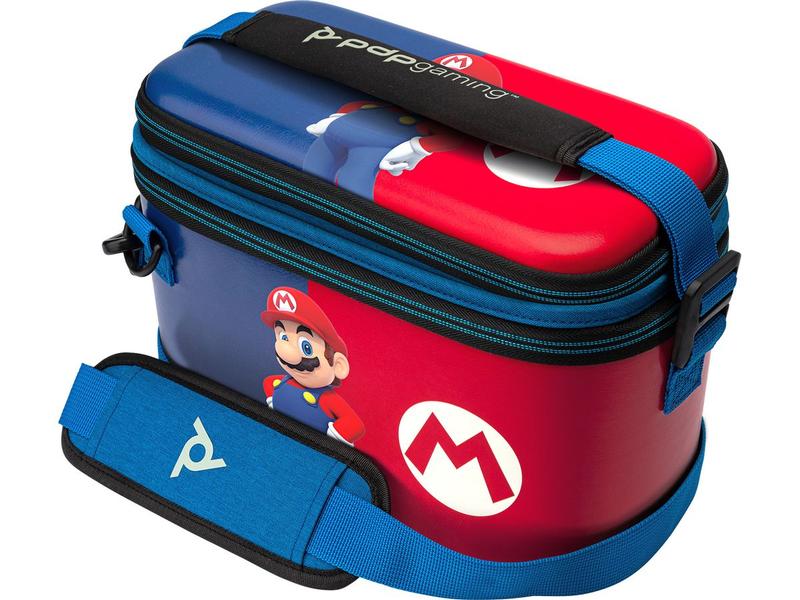 PDP Schutzetui Pull N Go Case Mario Edition Schutztasche für Nintendo Switch
