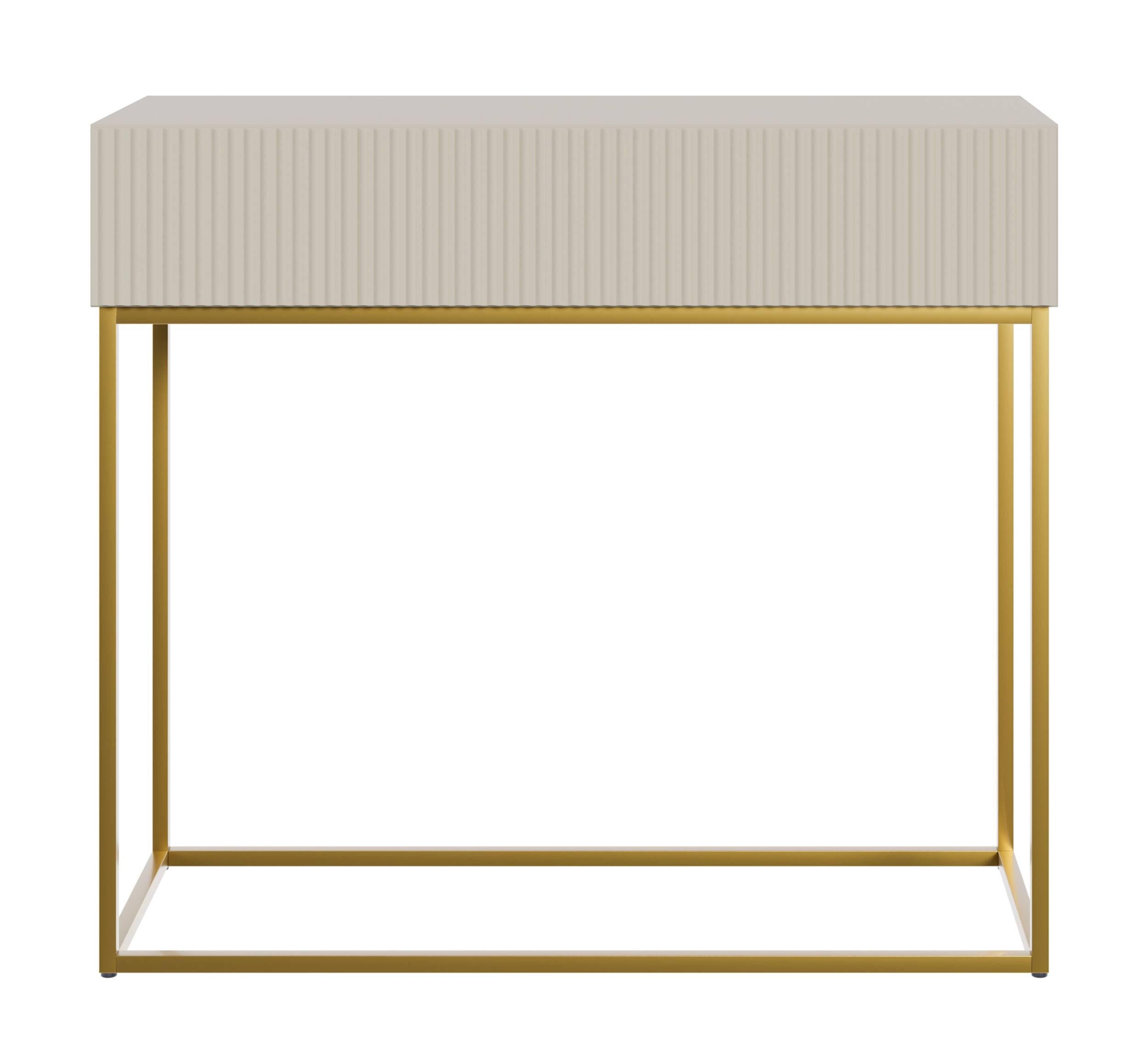 NADUVI Collection Vesper Sidetable - Greige / Goud