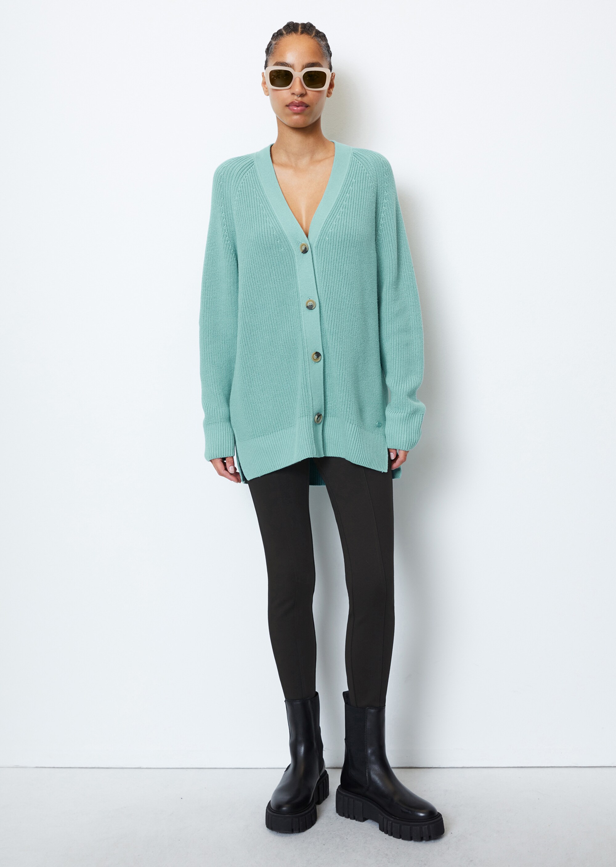DfC Cardigan relaxed aus Heavy Weight Cotton gestrickt