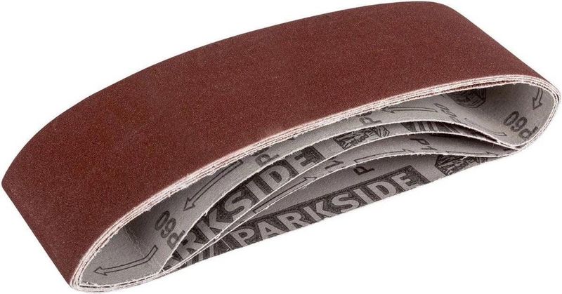 Parkside Bandschuurpapier 10-delig - 75 x 533 mm - Schuurpapier Korrel: 40 / 60 / 80 / 100 x2 / 120 / 150 - 180 - 240 - 400 bandschuurmachine -