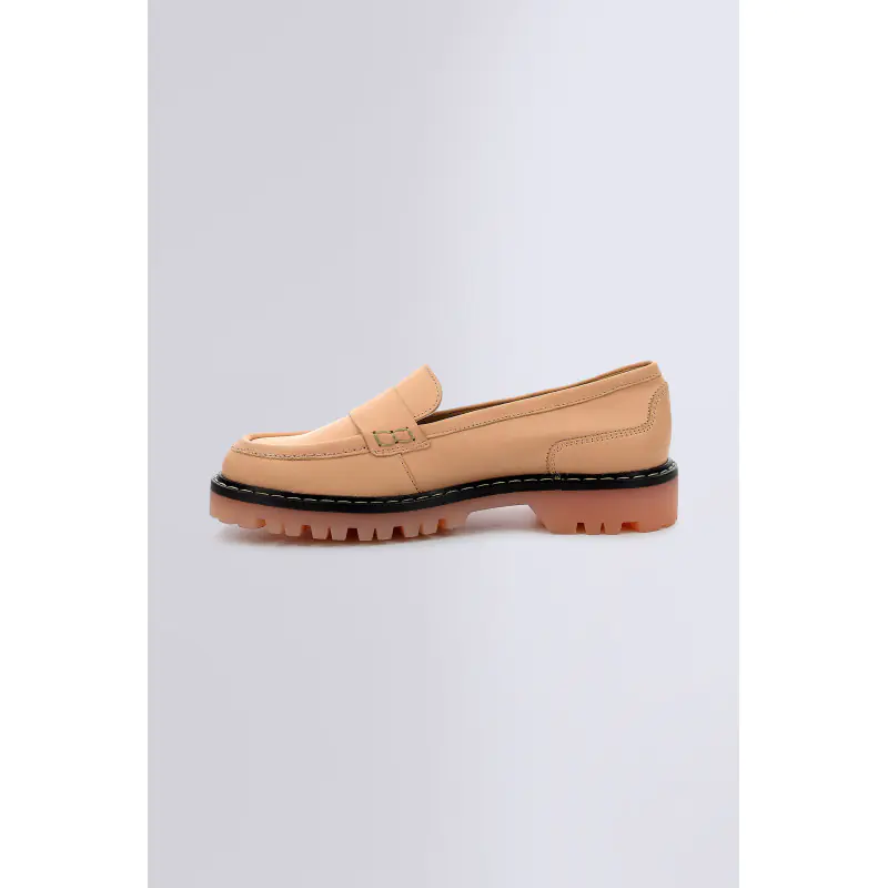 DECK LOAFER NUDE LOAFER Cuir Femme