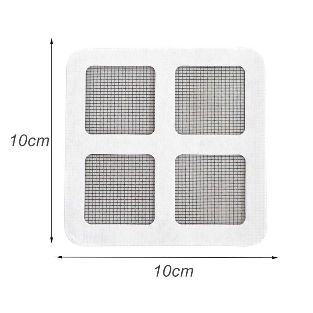 (10er Set) 10x10cm Selbstklebende Moskito Netz Reparatur Flicken Fliegennetz Aufkleber Insektenschutz Gitter