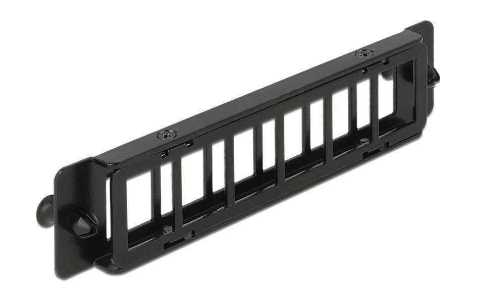 Halterung Keystone 6-Port Geräte-LeerpanelLeerpanel mit 6 Ports, Metall, schwarz
