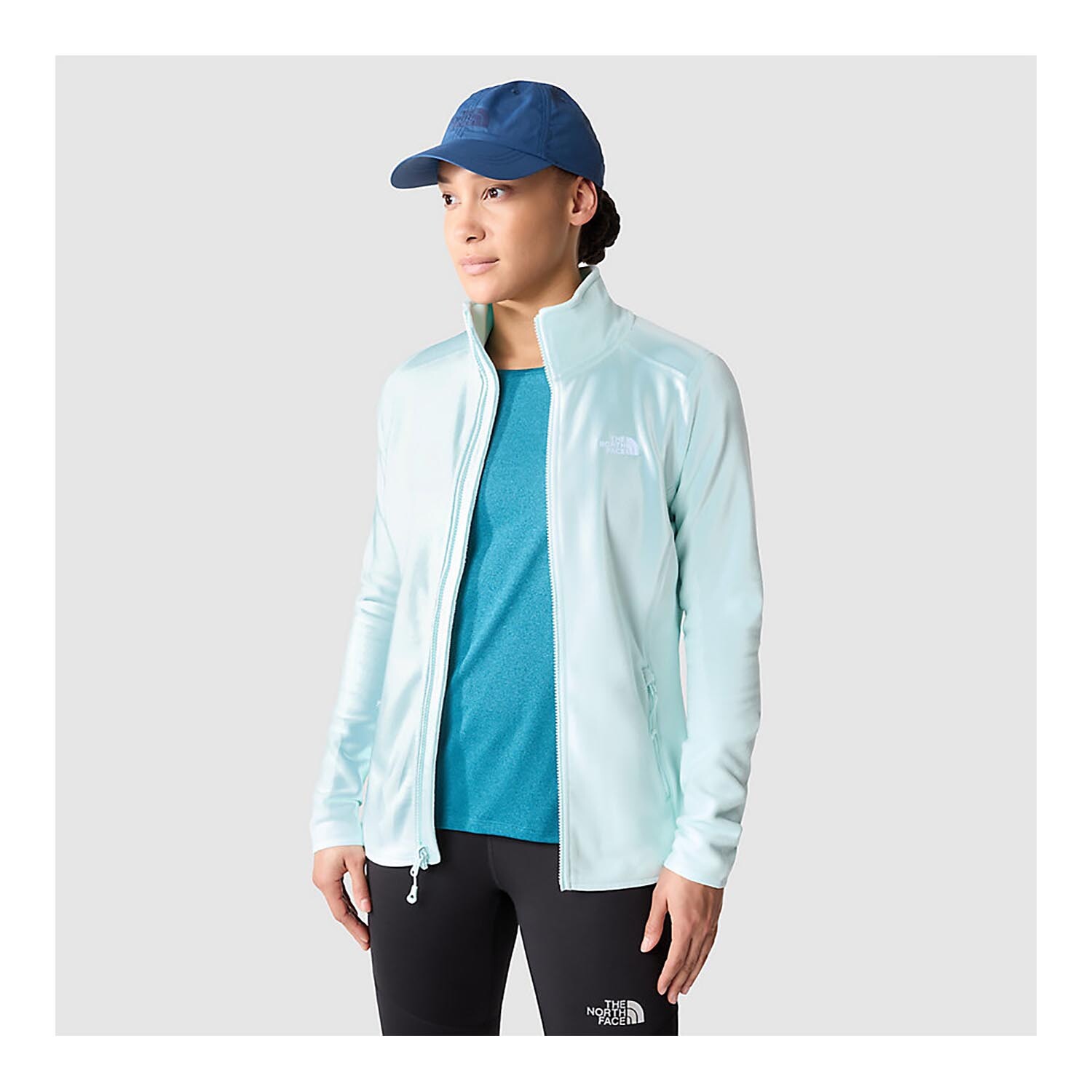 The North Face Womens 100 Glacier Full Zip 2021 model F2021 mo