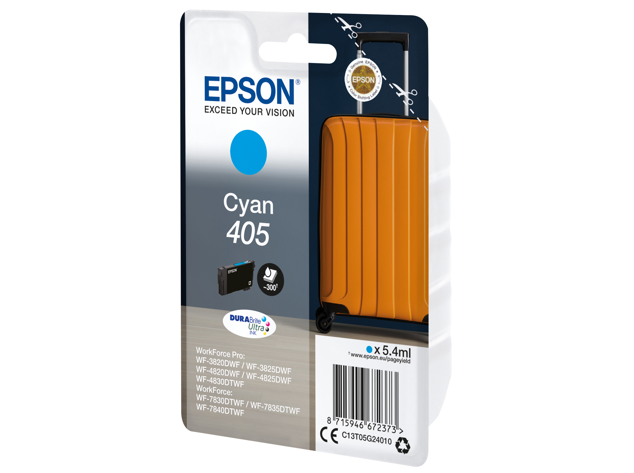 TINTEIRO ORIGINAL EPSON DURABRITE AZUL 405