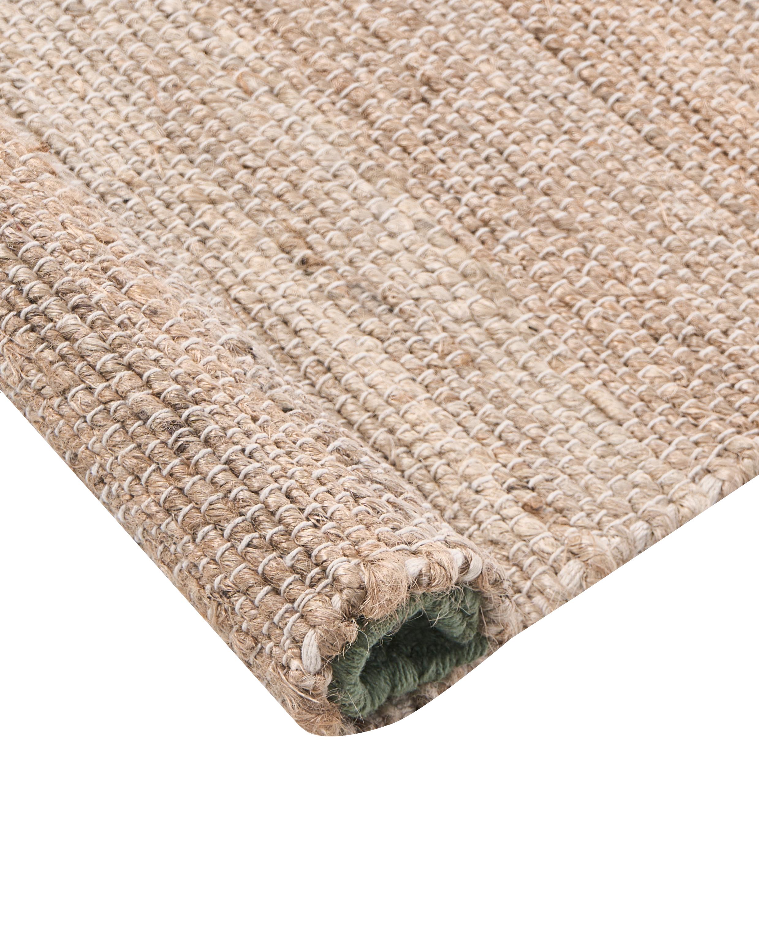 Vloerkleed AMRAVATI Beige/groen 80 x 300 cm Jute