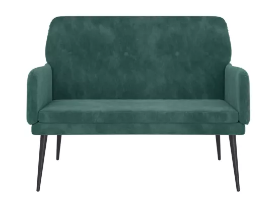 Banc Vert foncé 108x79x79 cm Velours