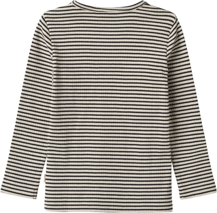 Wheat Langærmet Basis T-shirt Britt Black stripe