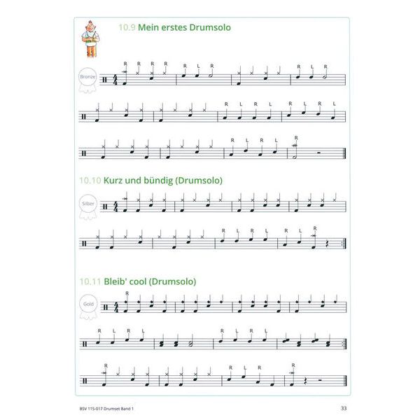Bläser-Schulen-Verlag Gemeinsam Lernen 1 Drumset