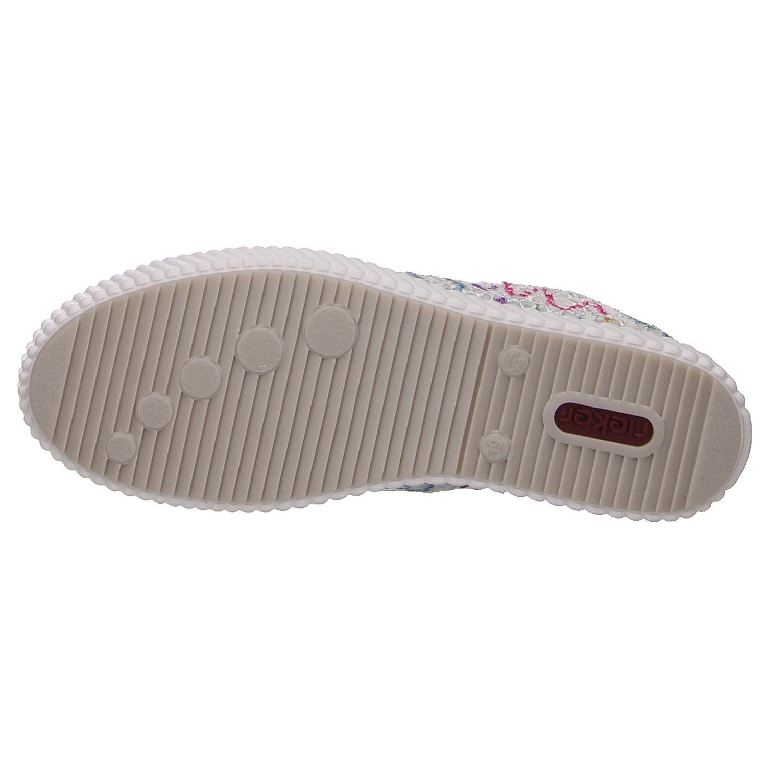 Rieker Schnürhalbschuh weiß weiss/weiss kombi