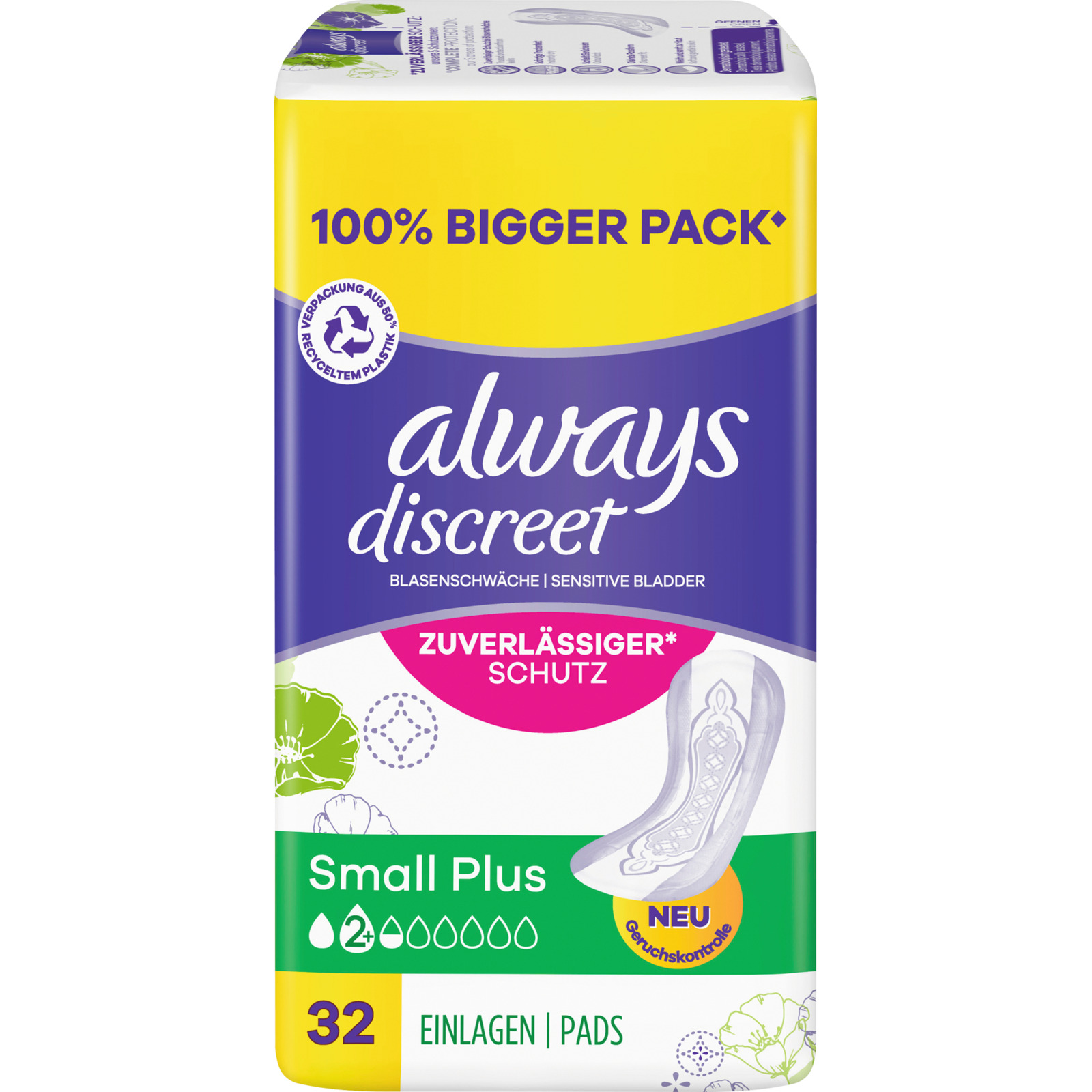 Always Discreet Inkontinenz Small Plus, 32 Stück