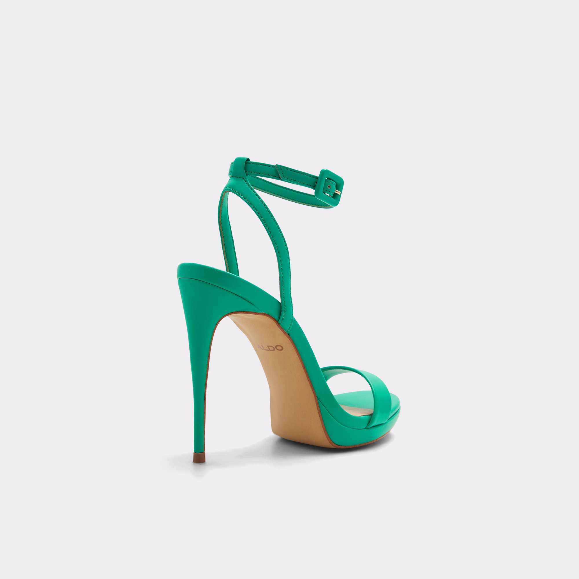 Kat Dark Green Women Strappy Sandals