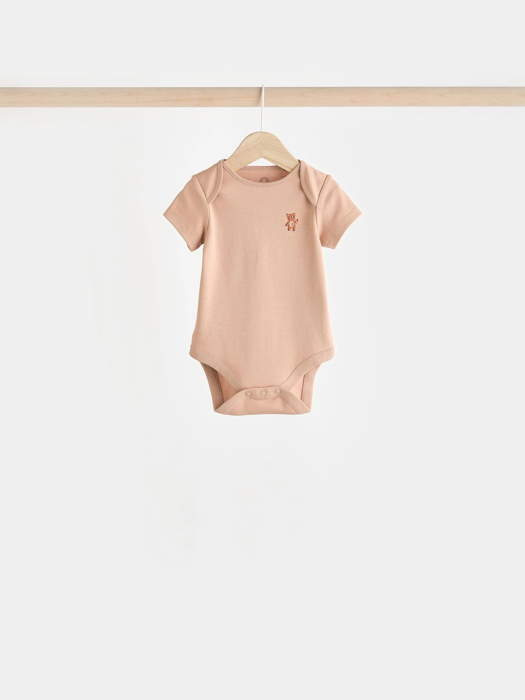 Blauwgroen - Baby 100% katoenen bodysuits verpakking van 7
