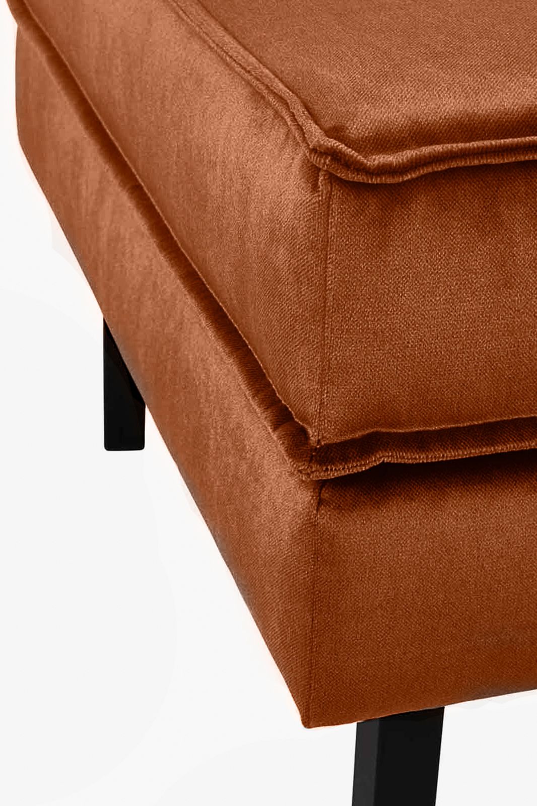 Amsterdam velvet hocker roest