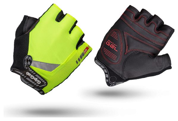 GRIPGRAB Gants Courts PROGEL Jaune Fluo