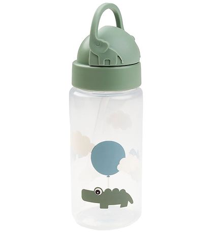 Done by Deer Trinkflasche m. Strohhalme - 350 ml - Happy Clouds