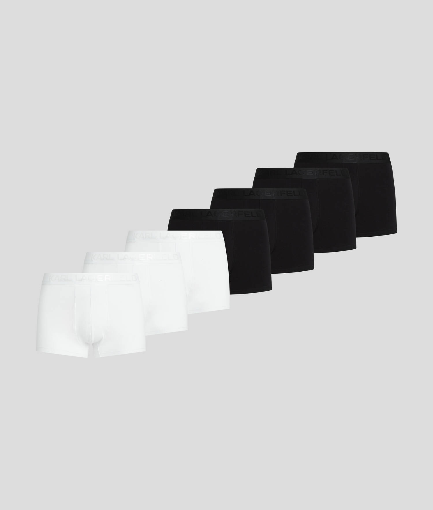CALEÇON AVEC LOGO KARL TON SUR TON - LOT DE 7 - Noir/Blanc