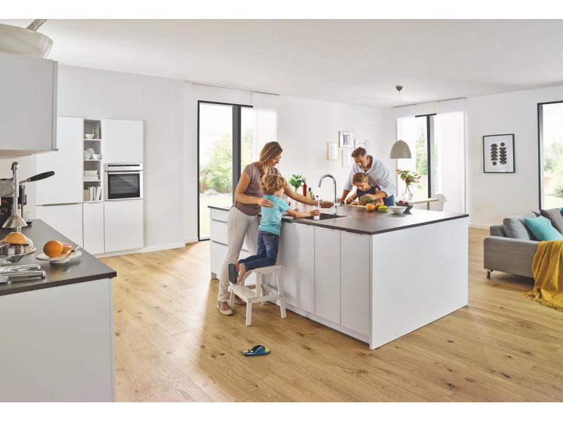 GROHE Küchenarmatur Blue Home C-Auslauf, Starter Kit, Chrom Die frischste Wasserquellen