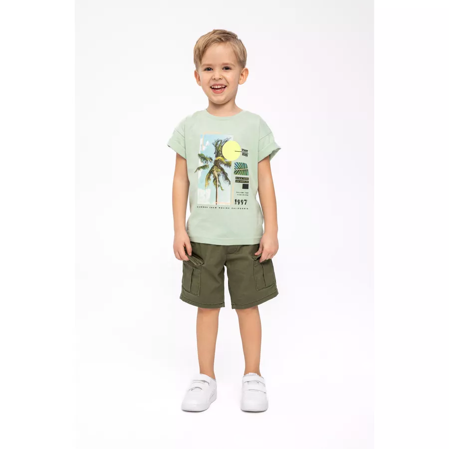MINOTI 3er-Pack T-Shirts MintgrünGrauWeiß