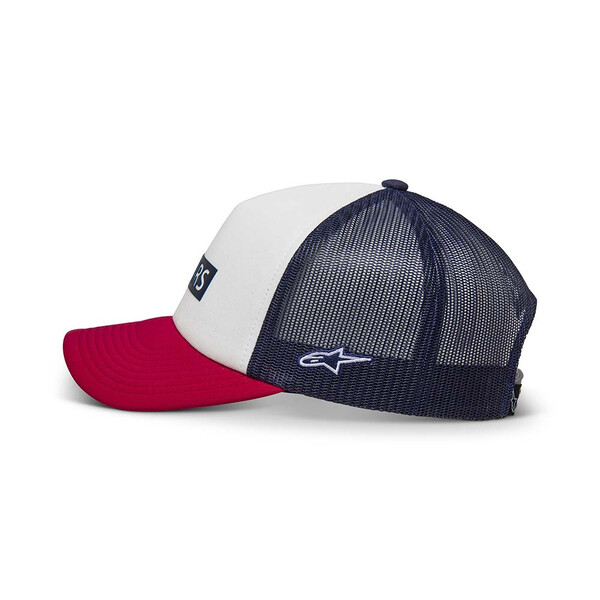 Alpinestars - Casquette Clarified Foam Trucker Blanc / Rouge / Navy